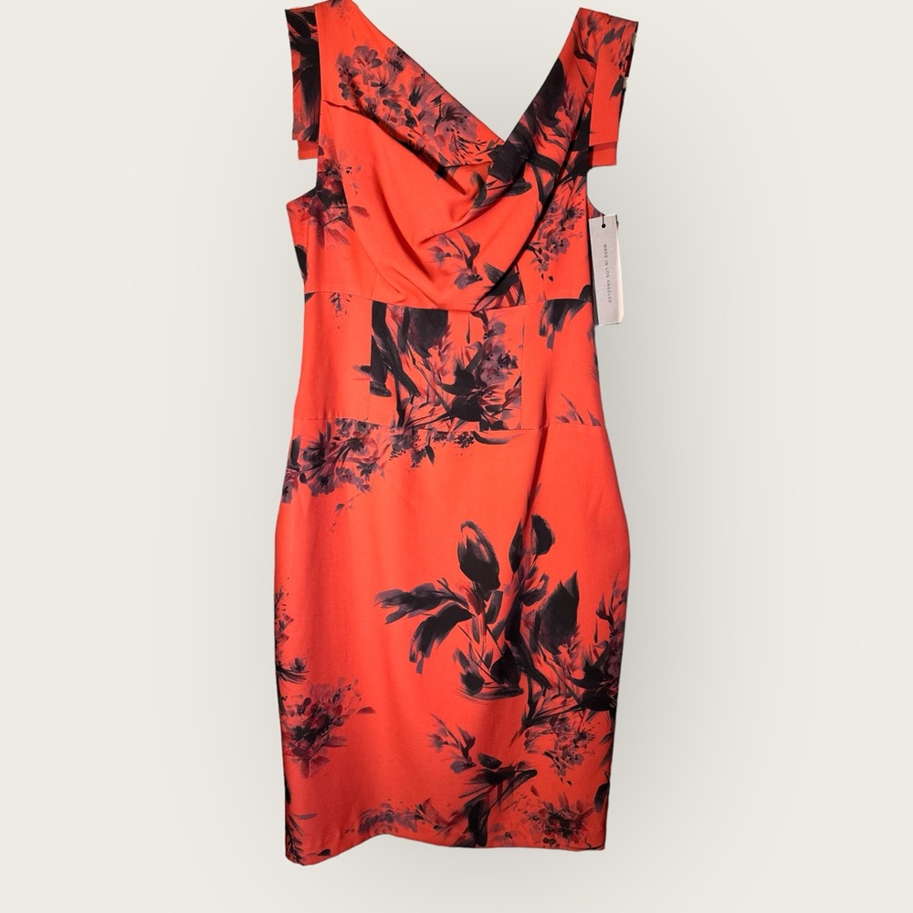 Black Halo "Jackie O" floral dress sz 10 lined. Worn once, tags removed